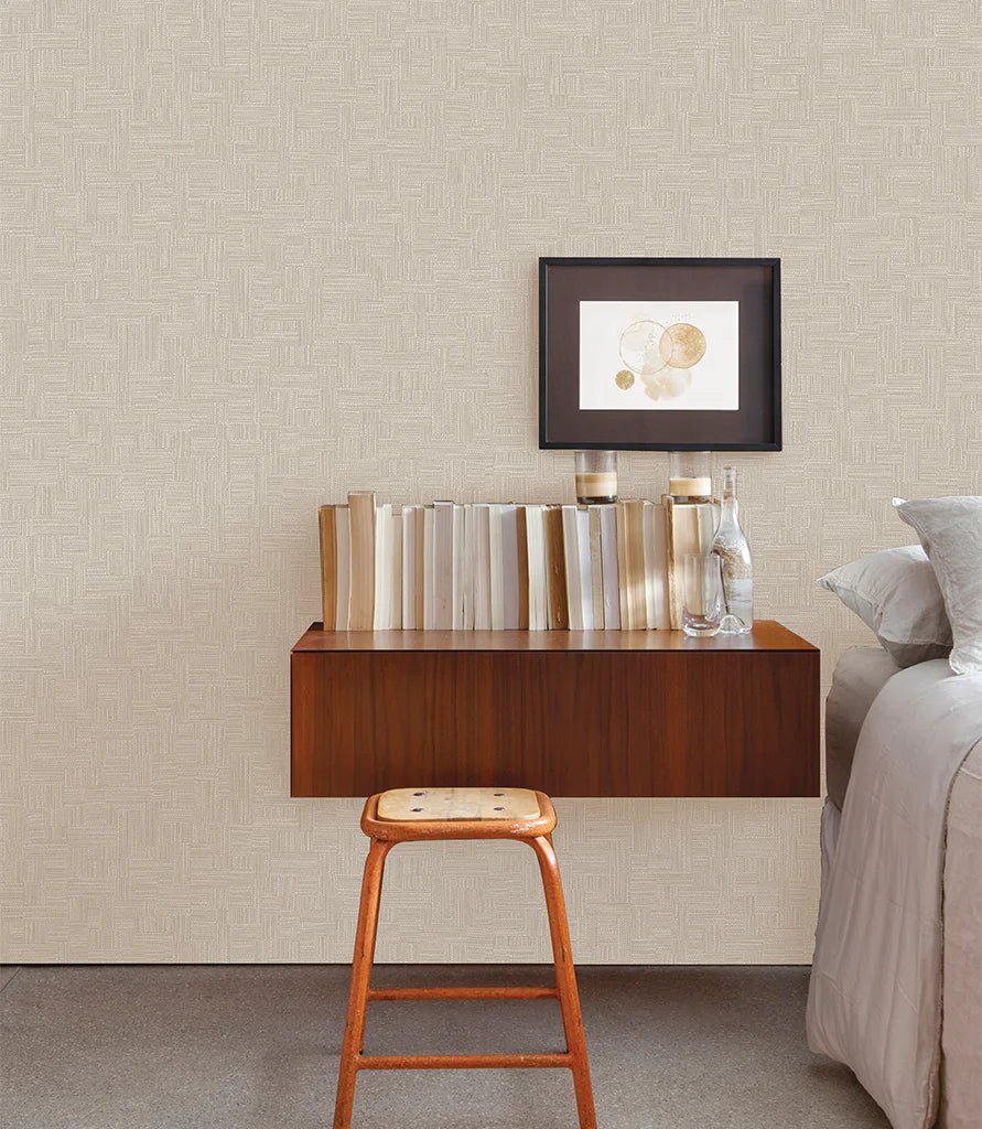 Tudor-Beige-Wallpaper-Bedroom 