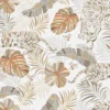 Classic floral and animal wallpaper for living room.