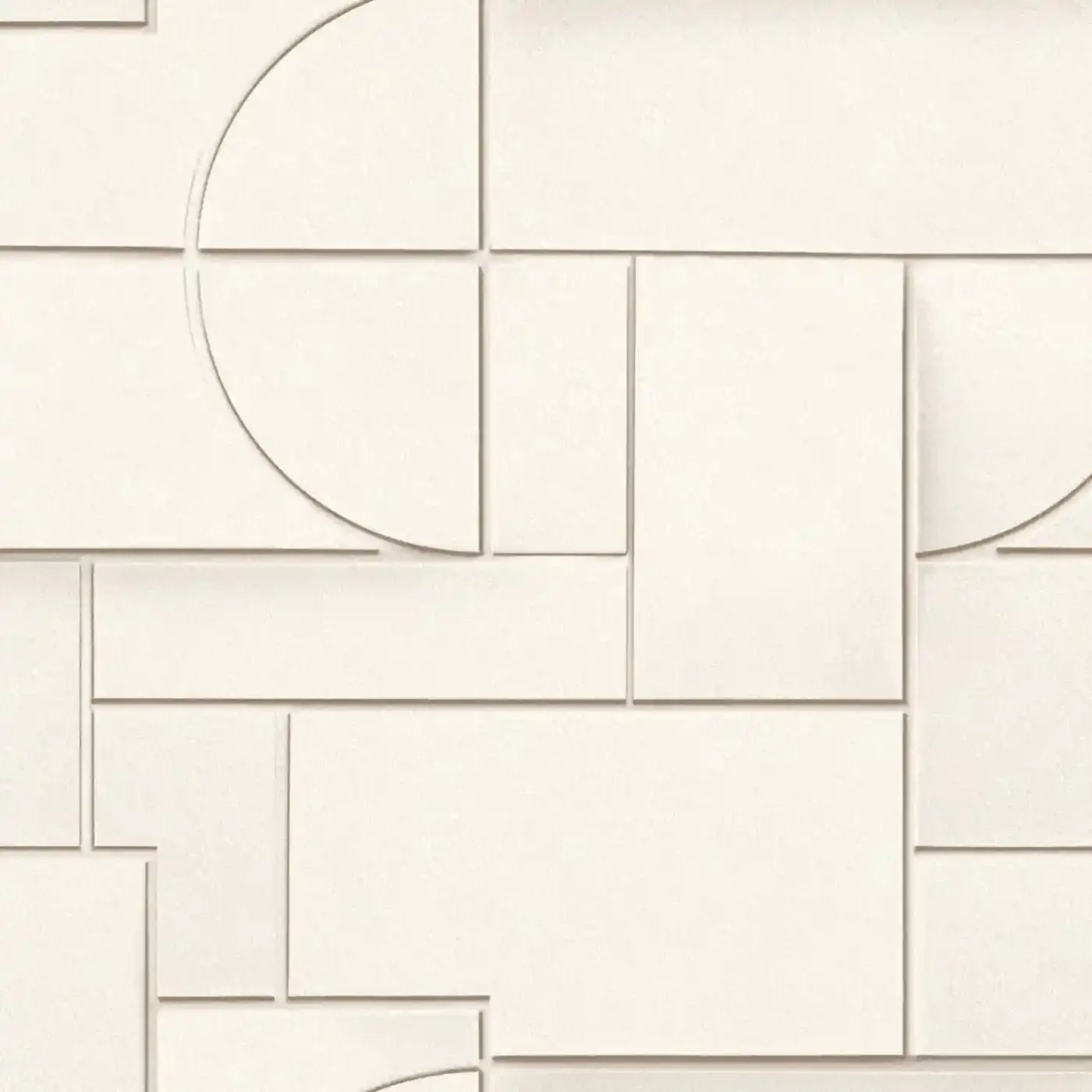 Modern abstract textured geometric beige wallpaper for living room.