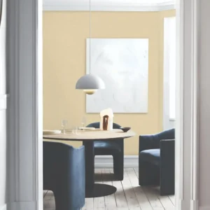 Modern blue textured plain wallpaper for bedroom or office.