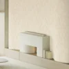 Modern beige textured wallpaper for bedroom or office.
