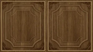 Traditional wood panel pattern wallpaper for kitchen, living room, office.