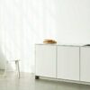Modern minimalist white textured wallpaper for office walls