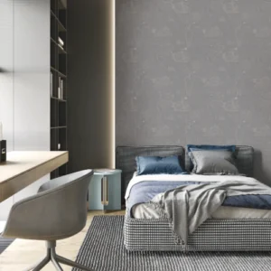 Modern abstract grey pattern wallpaper for bedroom.