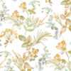 Classic floral pattern wallpaper for bedroom or living room.