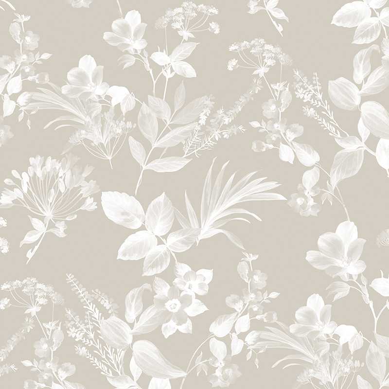 Classic luxury floral pattern wallpaper for living room or office.