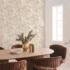 Classic luxury floral pattern wallpaper for living room or office.