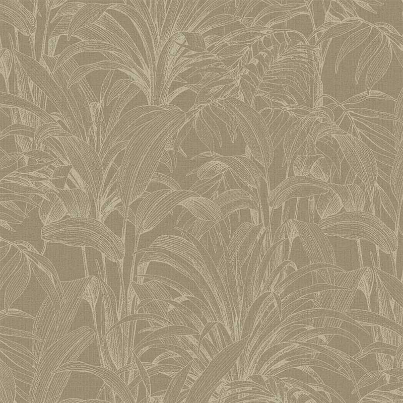 Luxury traditional beige floral pattern wallpaper for living room.