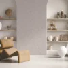 Modern grey textured wallpaper for bedroom, office, or living room.