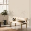 Modern textured grey stone wallpaper for bedroom or office.