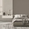 Luxury modern textured grey wallpaper for bedroom or office.