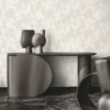 Luxury modern abstract geometric textured beige wallpaper.