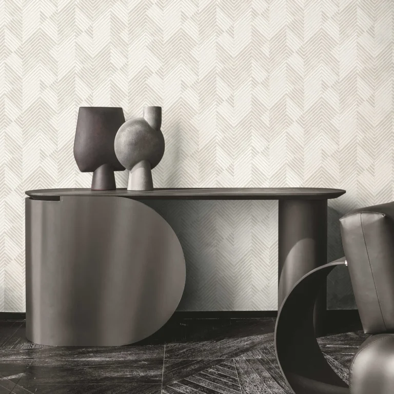 Luxury modern abstract geometric textured beige wallpaper.