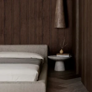 Luxury modern textured wood office wallpaper