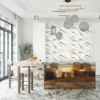 Luxury modern marble stone pattern wallpaper for kitchen and office.