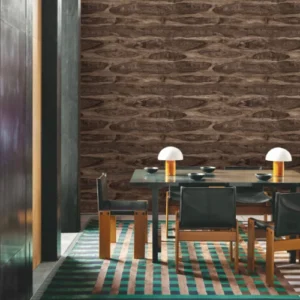 Textured wood nature wallpaper for modern office/living room.