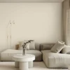 Modern textured beige abstract geometric wallpaper for living room.