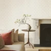 Luxury classic traditional beige pattern wallpaper for living room.