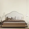 Luxury beige textured wallpaper for bedroom or office.